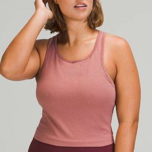 Ebb to Street Crop Tank in Spiced Chai by Lululemon